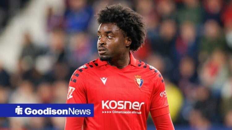 Enzo Boyomo in action for Osasuna