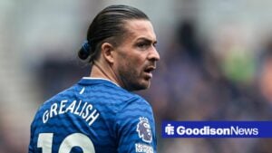Jack Grealish in action for Everton