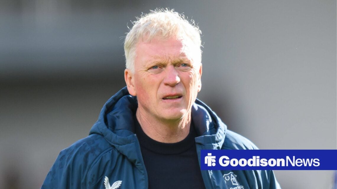 David Moyes looks on as Everton manager