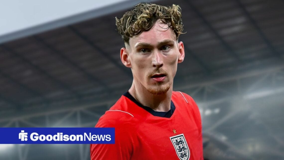 James Garner playing for England at Wembley
