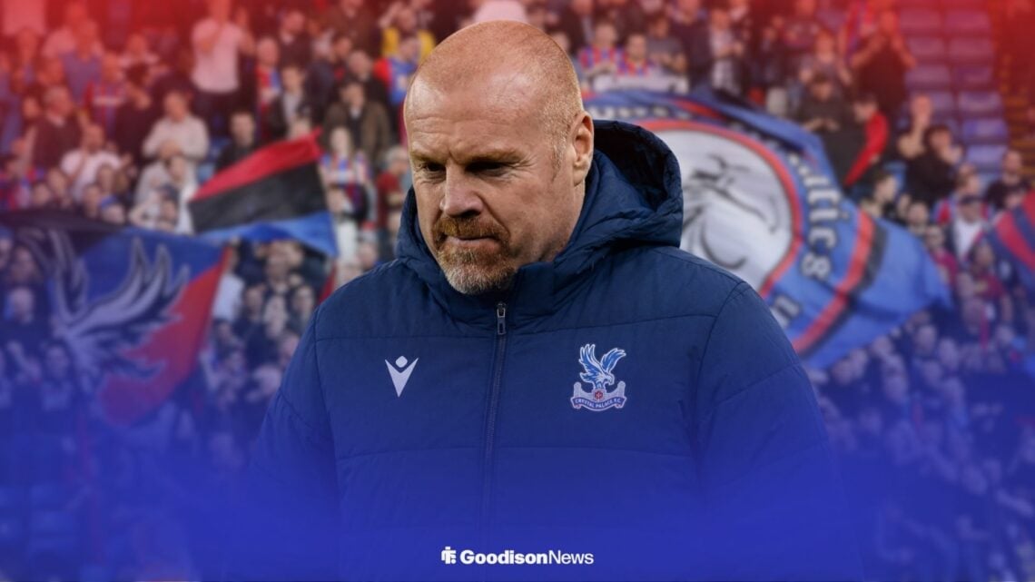 Sean Dyche in a Crystal Palace coat