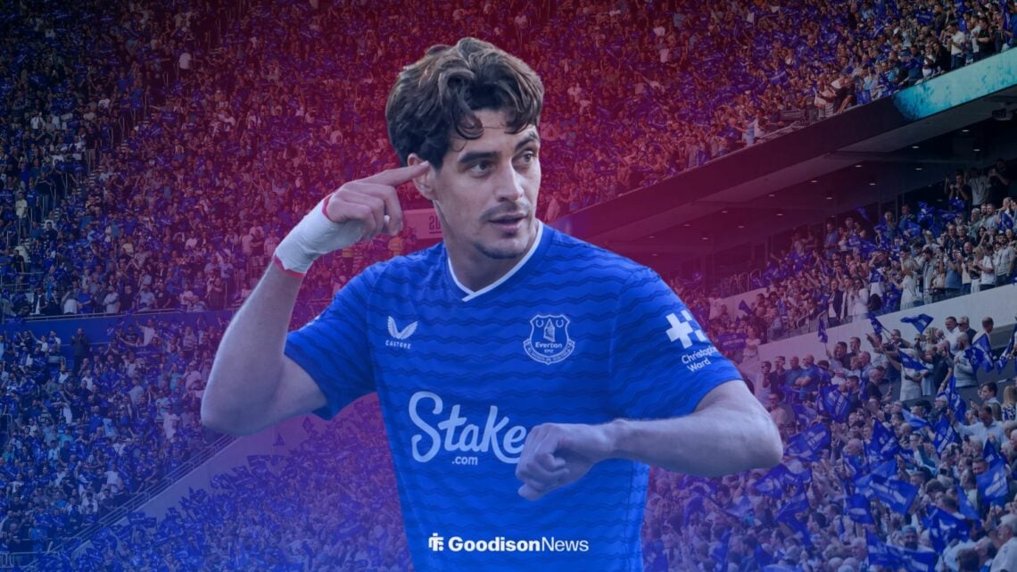 Diego Leite in an Everton shirt