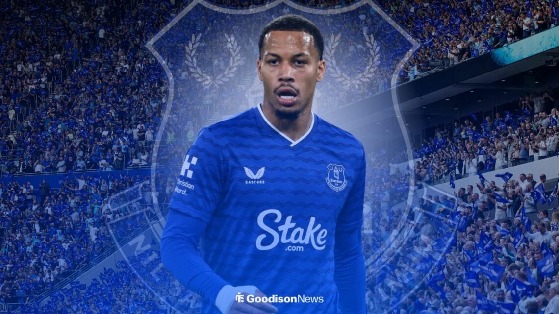 Aster Vranckx in Everton shirt