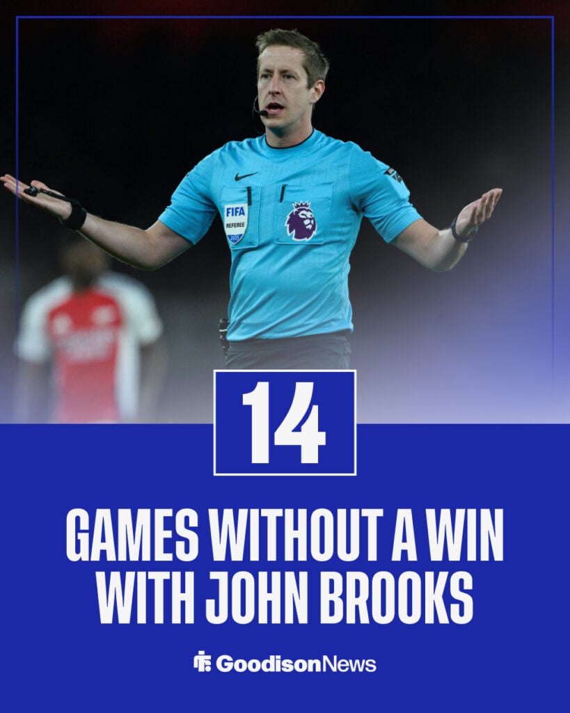 John Brooks record with Everton