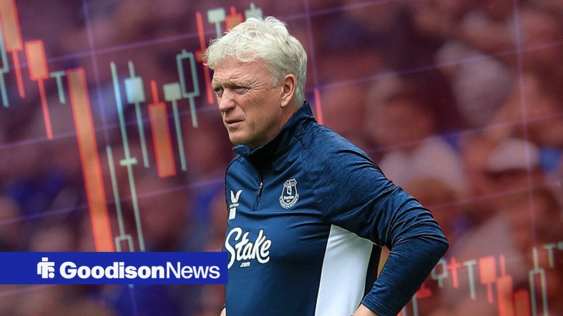 David Moyes follows the action in Everton's pre-season friendly with Roma.