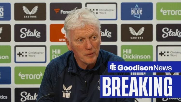 Everton manager David Moyes in a press conference