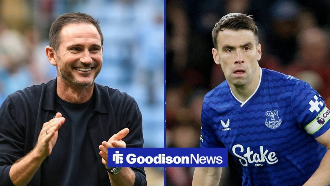 Frank Lampard applauds supporters at the end of the match between Coventry and QPR, Seamus Coleman of Everton on the ball during the Premier League...