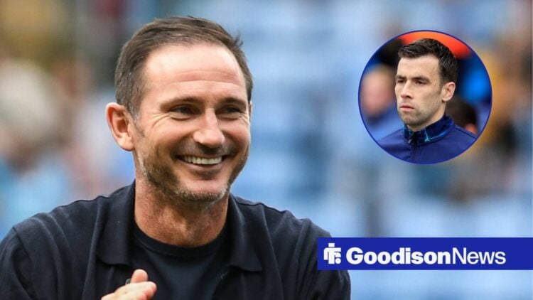 Frank Lampard applauds supporters at the end of the match between Coventry and QPR, Seamus Coleman in warm-up ahead of Everton match.