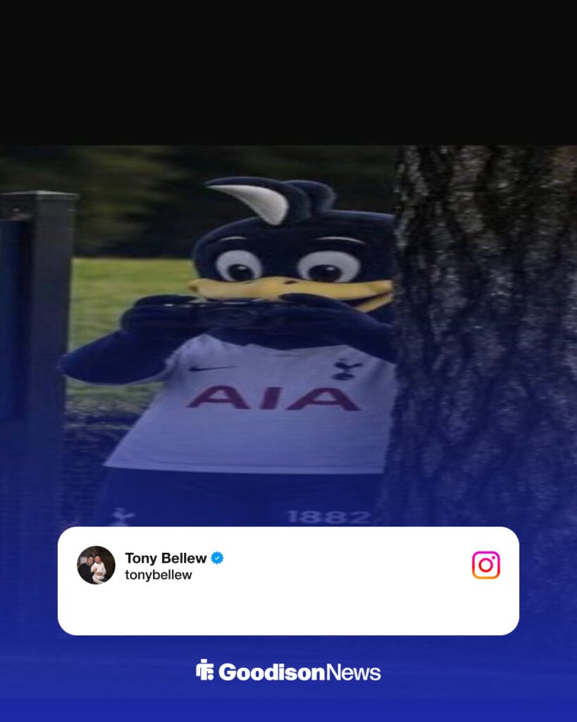 Tony Bellew post on Instagram ahead of Tottenham v Everton