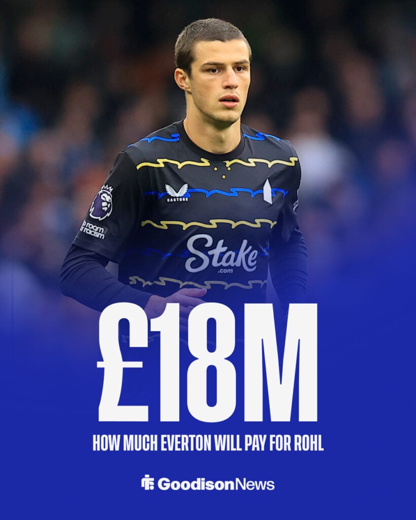 Merlin Rohl 34 of Everton during the Premier League match between Manchester City and Everton.