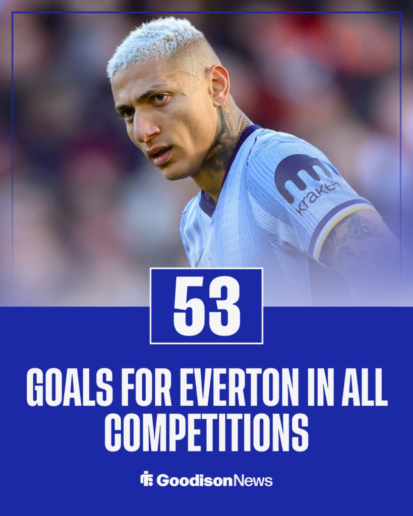 Goals for Everton for Richarlison