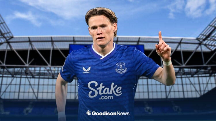 Scott McTominay in an Everton shirt