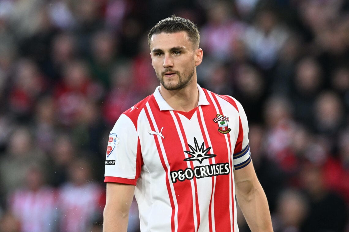 Taylor Harwood-Bellis playing for Southampton