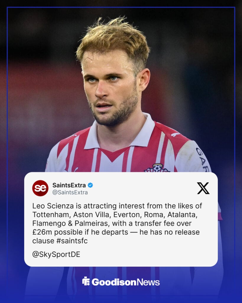 Leo Scienza transfer details amid Everton interest.