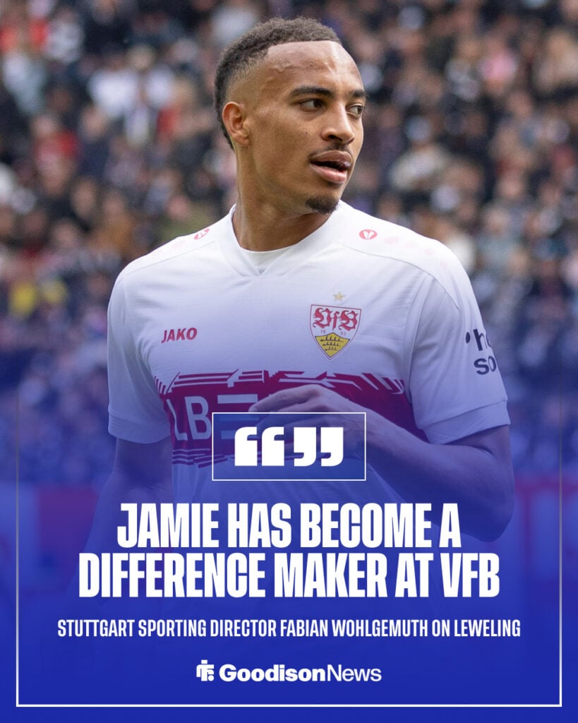 A graphic detailing Fabian Wohlgemuth's thoughts on Jamie Leweling.