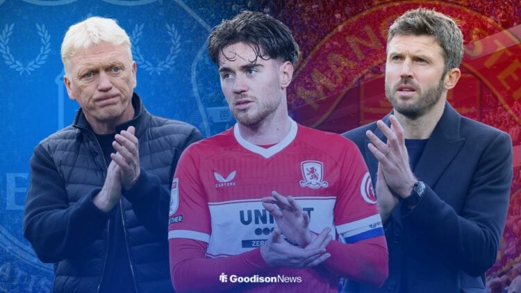 Hayden Hackney, Michael Carrick and David Moyes
